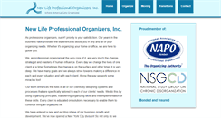 Desktop Screenshot of newlifeprofessionalorganizers.com