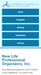 Mobile Screenshot of newlifeprofessionalorganizers.com